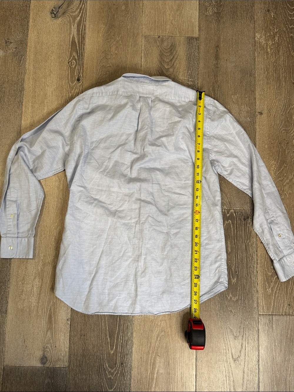 Vineyard Vines Light Blue Button-Down Cotton//Linen Shirt 0788 - Picture 3 of 4
